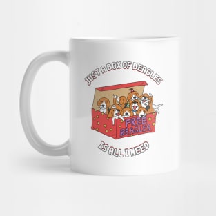 Box of Beagles Pun Mug